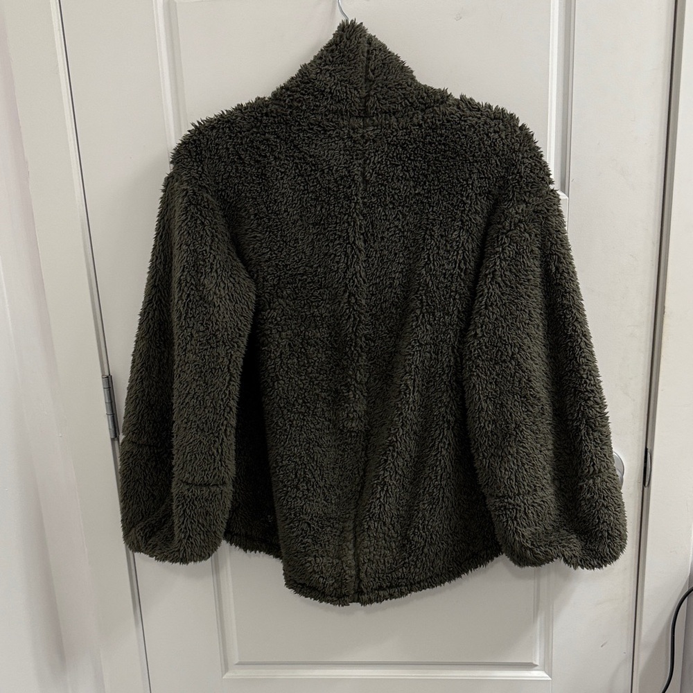 Lululemon Warmth Restore Sherpa Pullover Size‎ XS/SMALL Olive Green - Picture 5 of 5